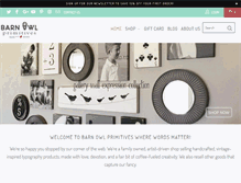 Tablet Screenshot of barnowlprimitives.com